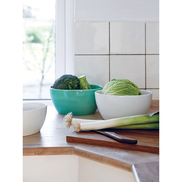 Ciotola ovale bianca in gres, 22 x 13,5 cm Ursula - Kähler Design-image-2