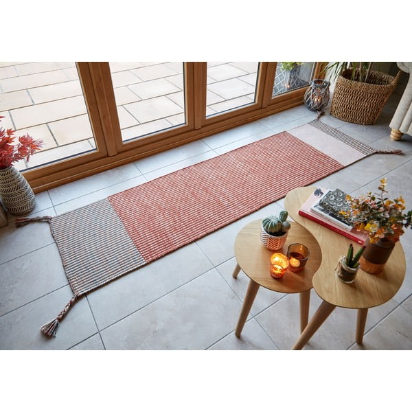 Tappeto in lana arancione 60x200 cm Anu - Flair Rugs-image-1