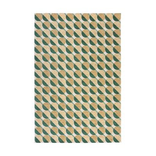 Tappeto giallo-verde 120x170 cm Carlos Circle Geo - Flair Rugs