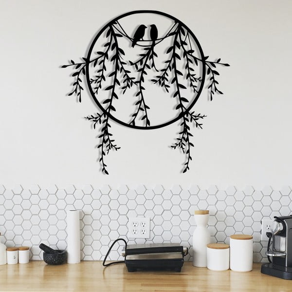 Decorazione murale in metallo 45x44 cm Lovebirds - Wallity-image-3