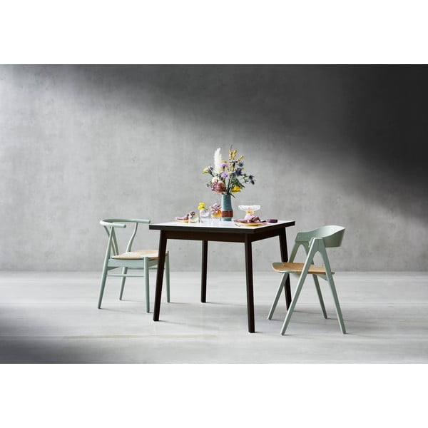 Tavolo da pranzo pieghevole bianco e nero in rovere Hammel , 90 x 90 cm Single - Hammel Furniture-image-1