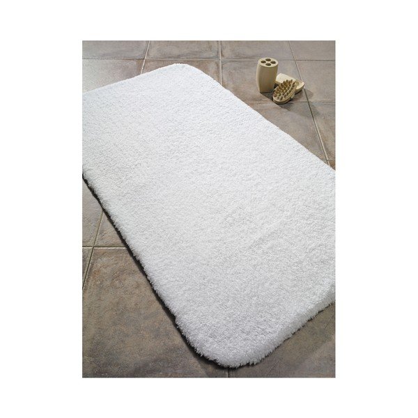 Tappeto da bagno in cotone bianco Confetti Bathmats Organic, 60 x 80 cm - Foutastic