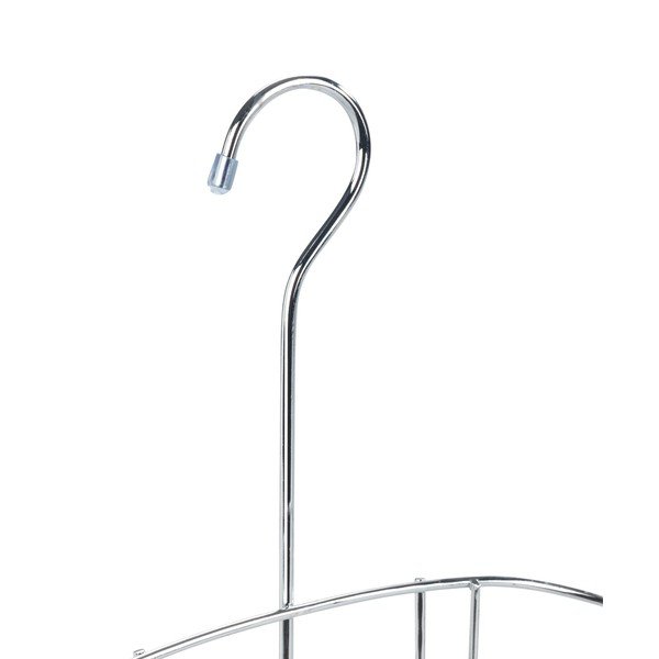 Mensola da bagno in acciaio sospesa in argento lucido Martos - Allstar-image-3