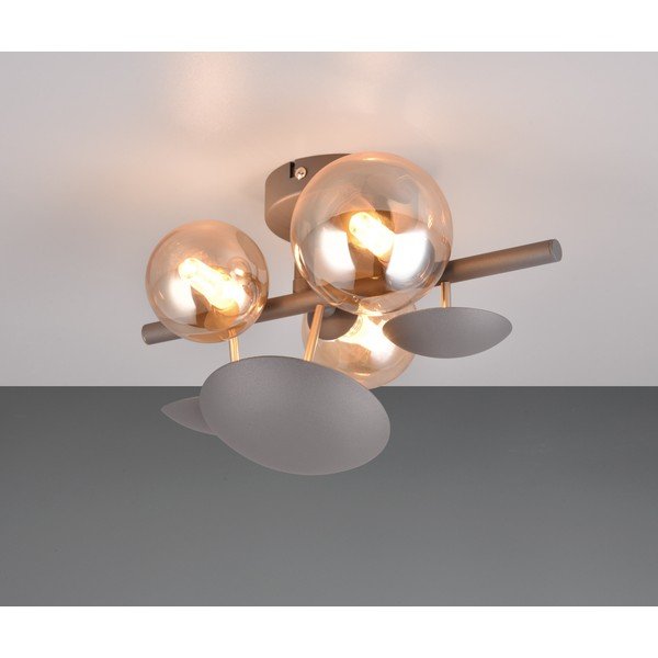 Lampada da parete in colore grigio-oro Bubble - Trio Select-image-2