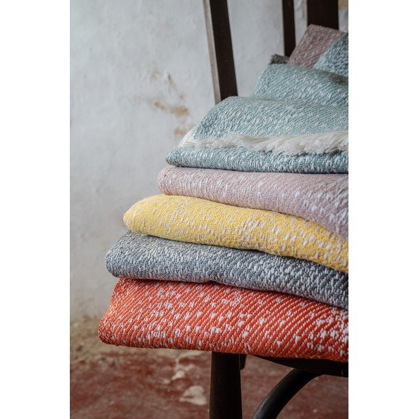 Plaid rosa con cotone Dotty , 140 x 180 cm Diamond - Euromant-image-1