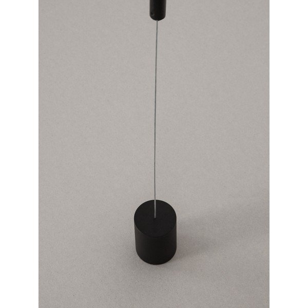 Lampada da terra LED nera opaca in alluminio (altezza totale 300 cm) Elettra – Nova Luce-image-3