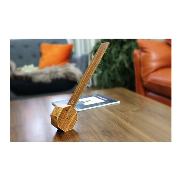 Lampada da tavolo marrone (altezza totale 38 cm) Octagon One – Gingko-image-1