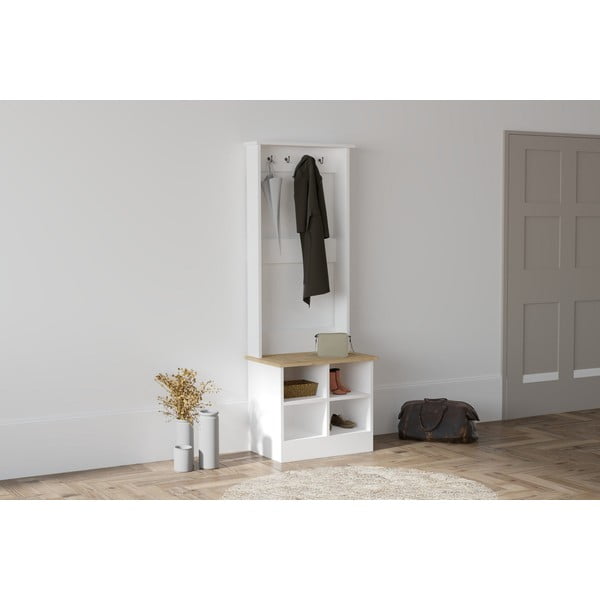Set da corridoio bianco/naturale Mare - Kalune Design-image-2