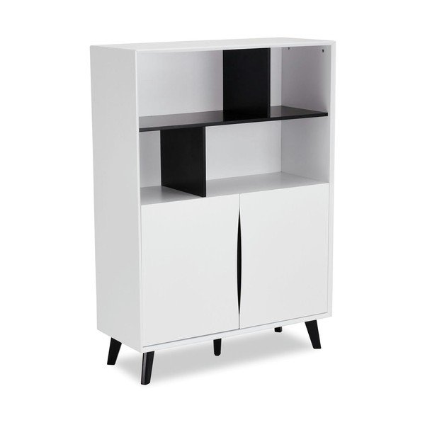 Libreria bianca 100x140 cm Lyon - Furnhouse-image-2