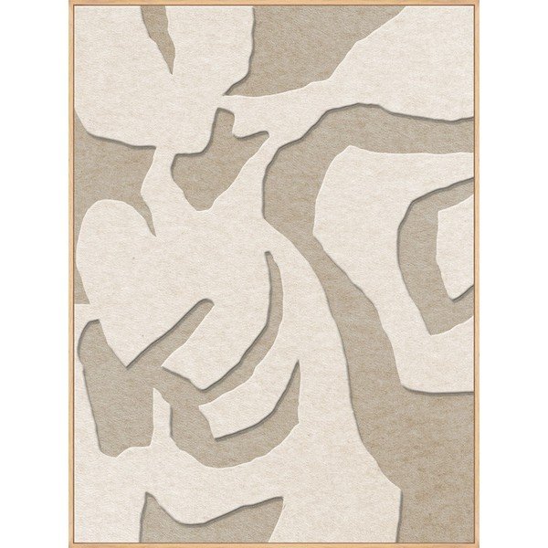 Dipinto in 3D con cornice inclusa/fonoassorbente 90x120 cm Soft Embrace 1 – Malerifabrikken