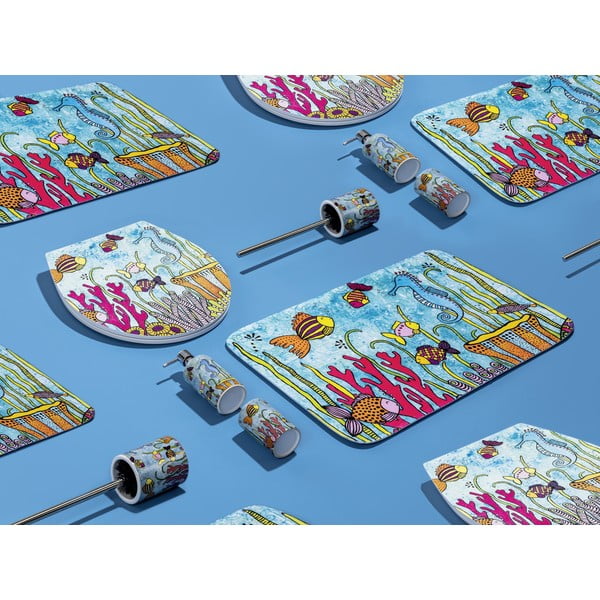 Tappetino da bagno in tessuto 45x70 cm Rollin'Art Ocean Life - Wenko-image-1
