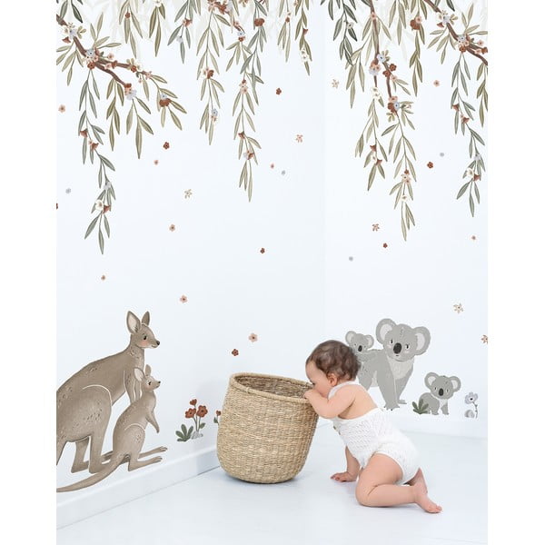 Carta da parati per bambini 200 cm x 248 cm Eucalyptus Blooming - Lilipinso-image-1