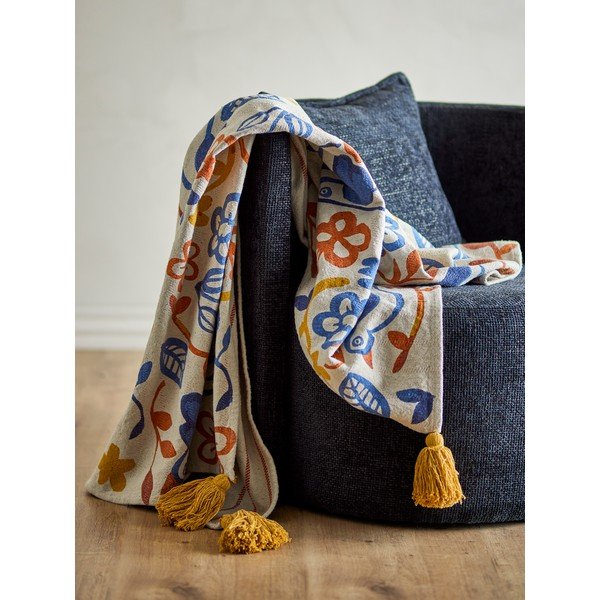 Coperta in cotone riciclato 130x160 cm Figuria – Bloomingville-image-1