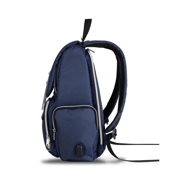 Zaino blu scuro per mamme con porta USB Lo zaino per la cura del bambino di My Valice MOTHER STAR - Myvalice-image-2