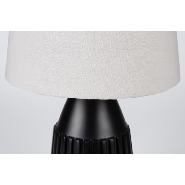 Lampada da tavolo nera e beige Aysa - White Label-image-4