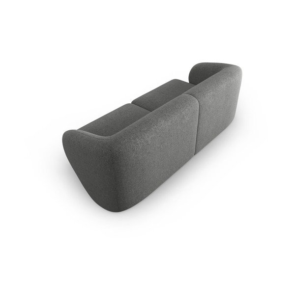 Divano grigio con rivestimento in ciniglia 188 cm Paolo – Milo Casa-image-3