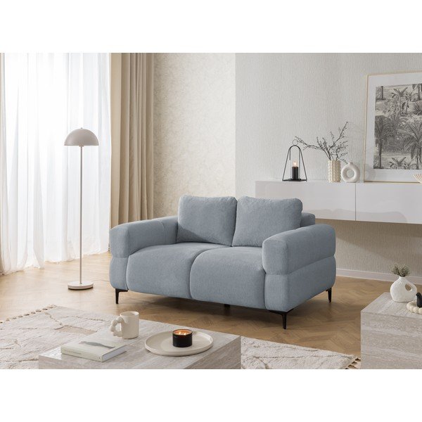 Divano blu polveroso 154 cm Helio – Ropez-image-4
