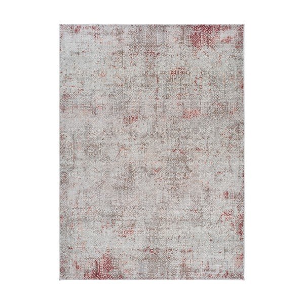 Tappeto grigio e rosa , 160 x 230 cm Babek - Universal