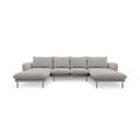 Divano a U grigio chiaro Vienna - Cosmopolitan Design
