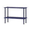 Scaffale blu con effetto rovere 80x54,5x35 cm Teidi – noo.ma