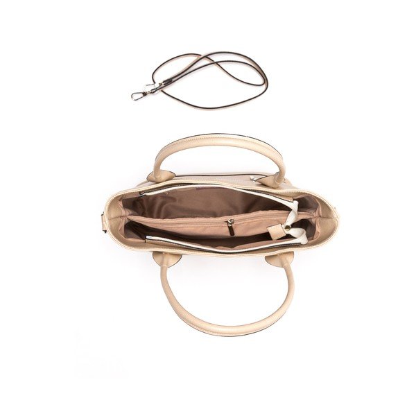 Kožená kabelka Anna Luchini 08 Beige-image-2