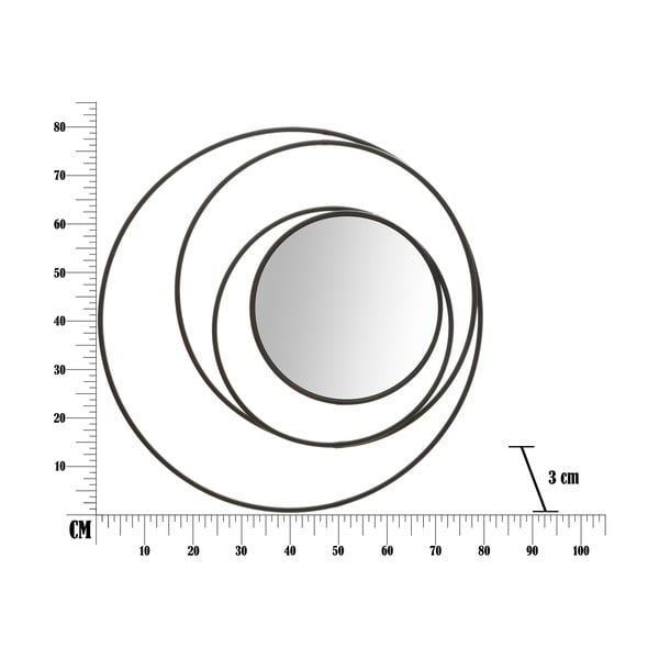 Specchio da parete scuro, ø 80 cm - Mauro Ferretti-image-2