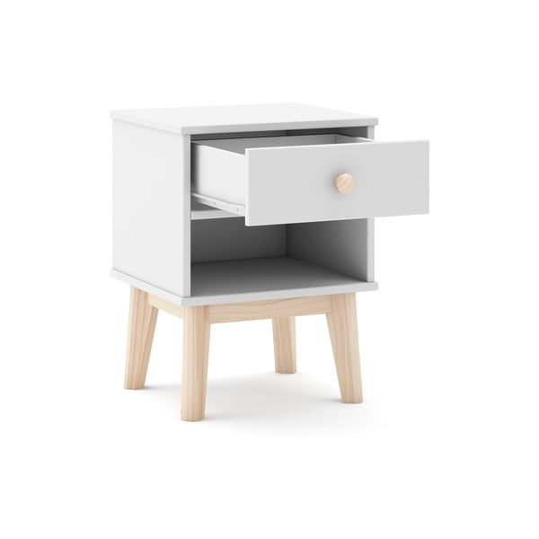 Comodino bianco per bambini Esteban - Marckeric-image-3