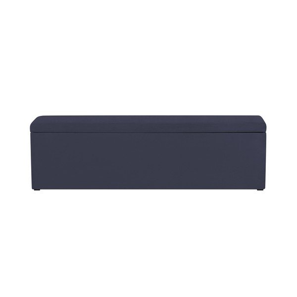 Pouf blu scuro Ancona, 200 x 46 cm - Mazzini Sofas-image-4