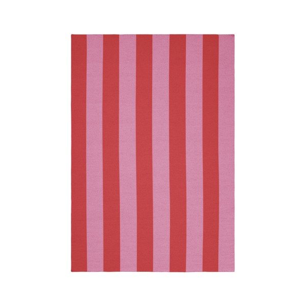 Tappeto rosso/rosa in misto lana tessuto a mano 200x300 cm Sissel – Jotex