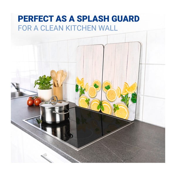 Coprifuoco in vetro temperato in set da 2 52x30 cm Lemons - Wenko-image-4