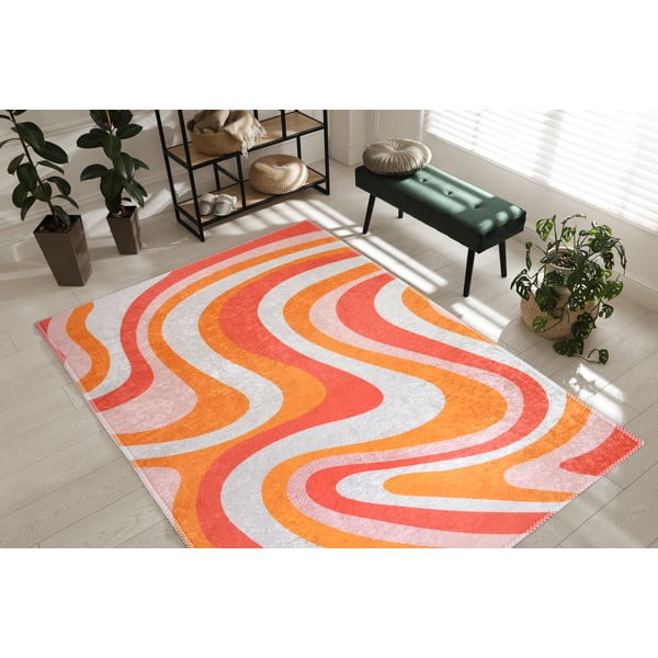 Passatoia arancione lavabile 80x200 cm Colors of Joy – Vitaus-image-1
