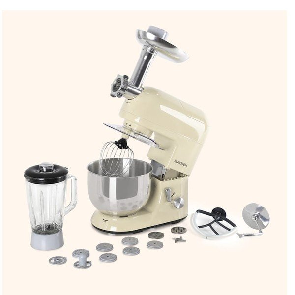 Robot da cucina multifunzione beige Lucia Morena - Klarstein-image-1