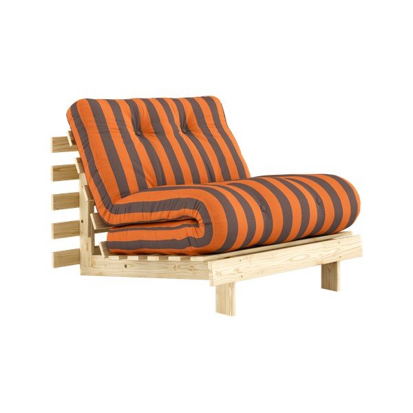 Poltrona stile futon/in legno arancione/marrone Roots – Karup