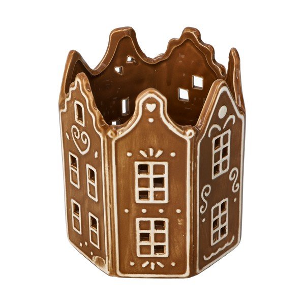 Portacandela in ceramica a tema natalizio Vinterby – Dakls