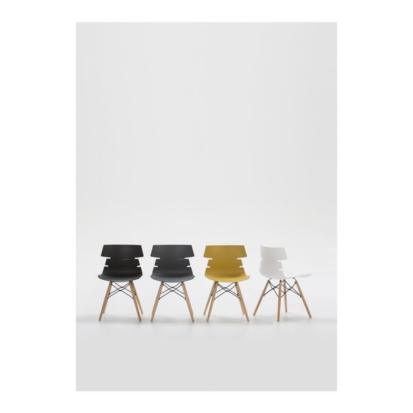 Set di 4 sedie da pranzo bianche Iris - Marckeric-image-1