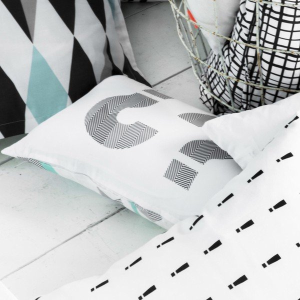 Set di 2 federe in cotone Cinque - Blanc-image-1