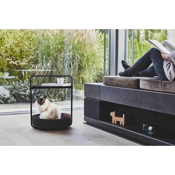 Tavolino rotondo ø 50 cm Tavolino Black - MiaCara-image-2