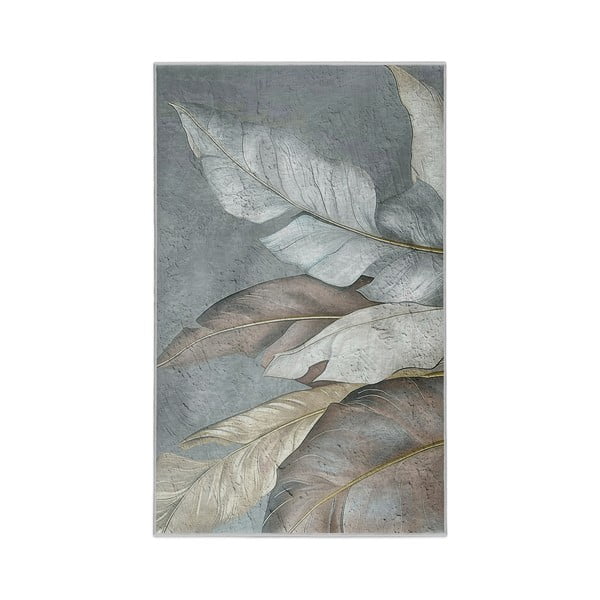 Tappeto verde/grigio lavabile 160x230 cm Dusty Leaves – Mila Home