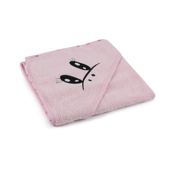 Set di accappatoio e asciugamano da bambini rosa in cotone 3 pz 0-2 anni Unicorn – Foutastic-image-4