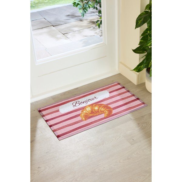 Zerbino in PVC 40x70 cm  Croissant Bonjour – Artsy Doormats-image-2