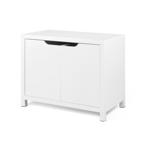 Bílá komoda se 2 úložnými boxy TemaHome Basic-image-2