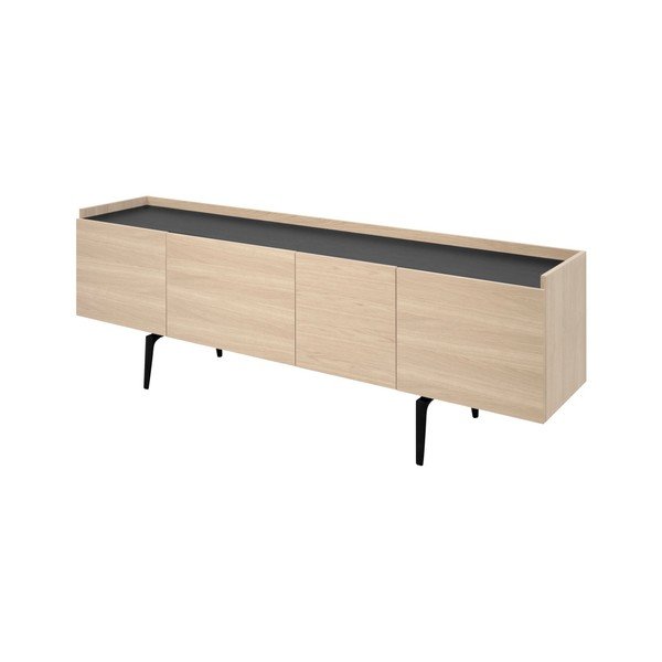 Cassettiera nero-marrone 42,4x67,2 cm Connect - Interstil