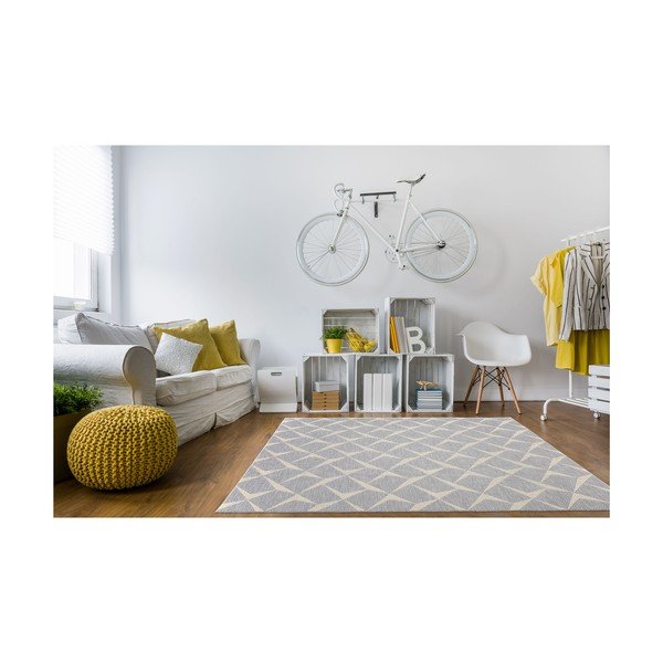 Tappeto grigio per esterni , 130 x 190 cm Rete - Floorita-image-3