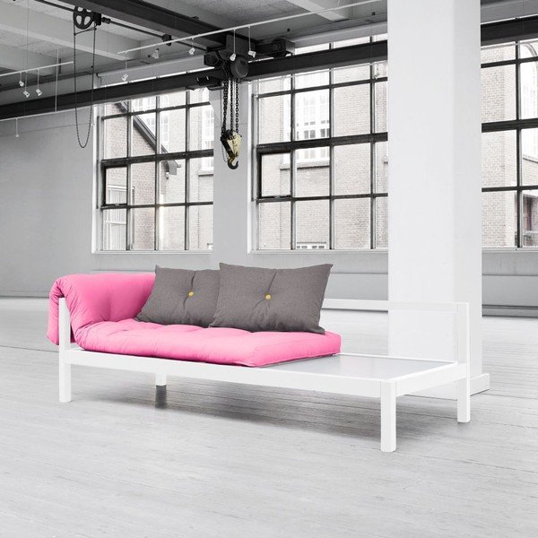 Multifunkční pohovka Karup Soul Cool Gray/Magenta/Amarillo
