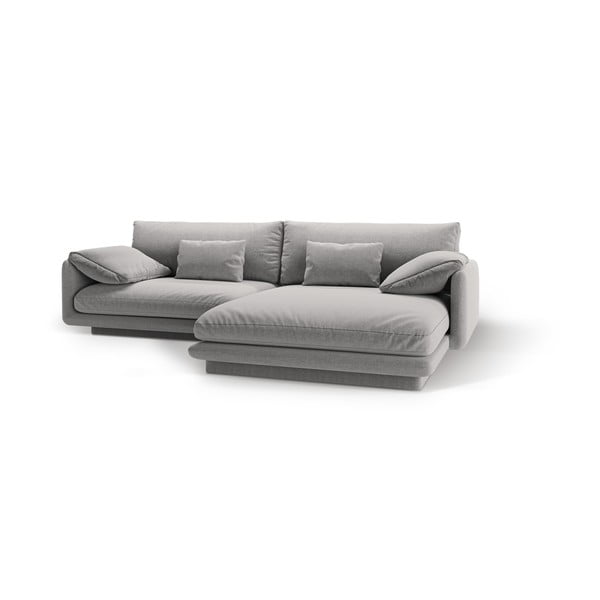 Divano angolare grigio chiaro (angolo destro) Torino - Micadoni Home-image-1