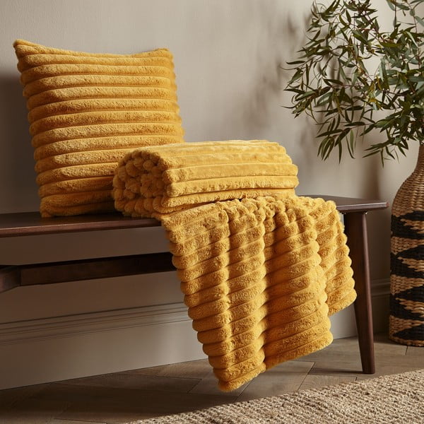 Coperta in micropile 130x170 cm Cosy Ribbed - Catherine Lansfield-image-3