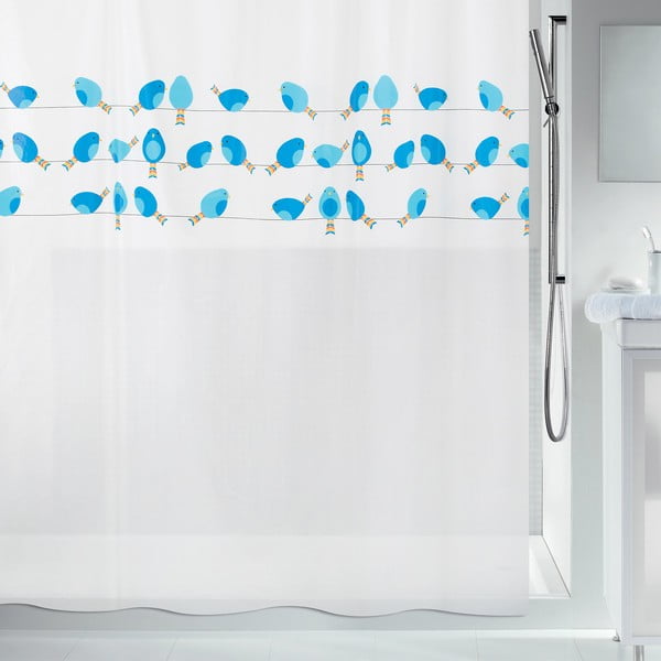 Tenda per doccia 180x200 cm Birdy – Spirella-image-2