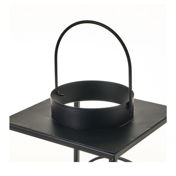 Lanterna in metallo nero, altezza 35 cm - Casa Selección-image-2