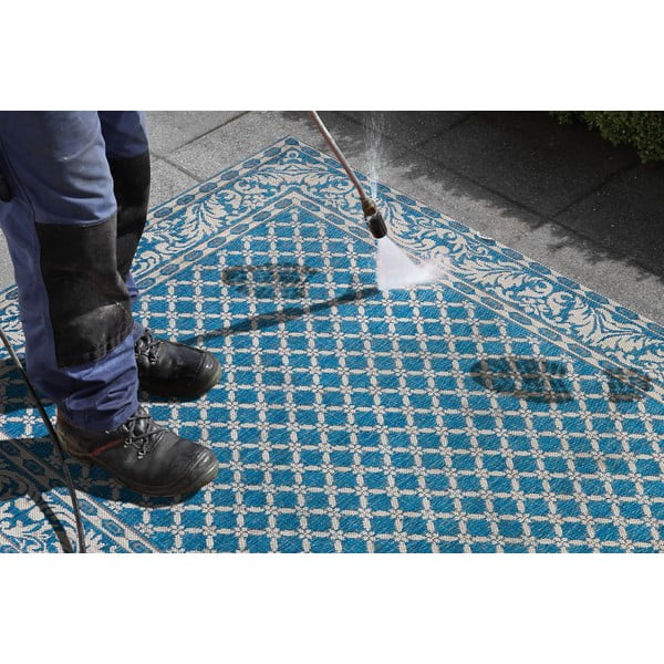 Tappeto da esterno blu e crema , 160 x 230 cm Royal - NORTHRUGS-image-1