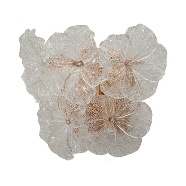 Lampada da parete dorata in vetro Ibiscus – Mauro Ferretti-image-4